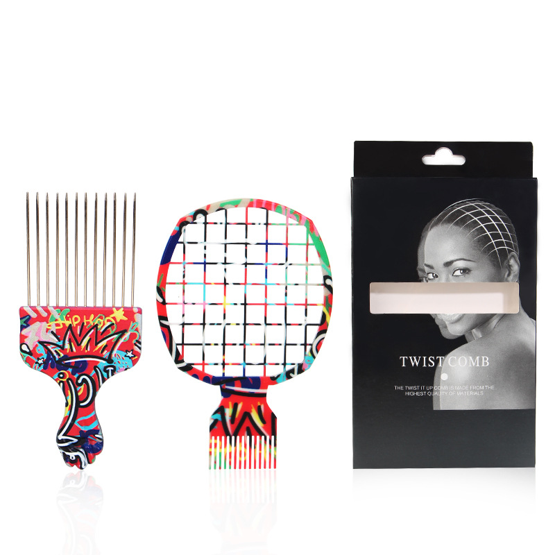 2Pcs Professional Salon Afro C - огляд і ціна Afro Pick Comb