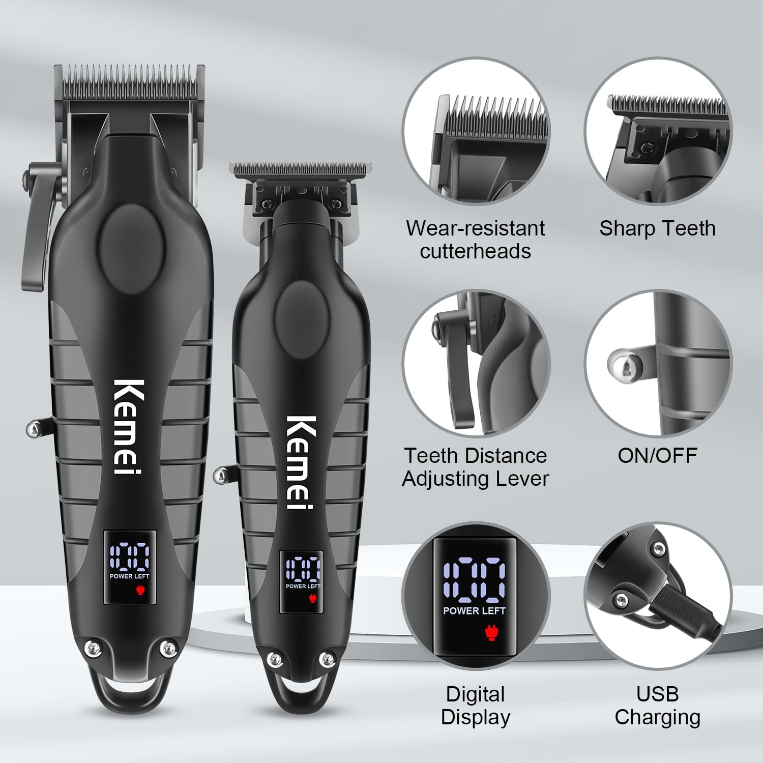 Kemei Hair Clipper Kit for Men - огляд і ціна Hair Care Barber