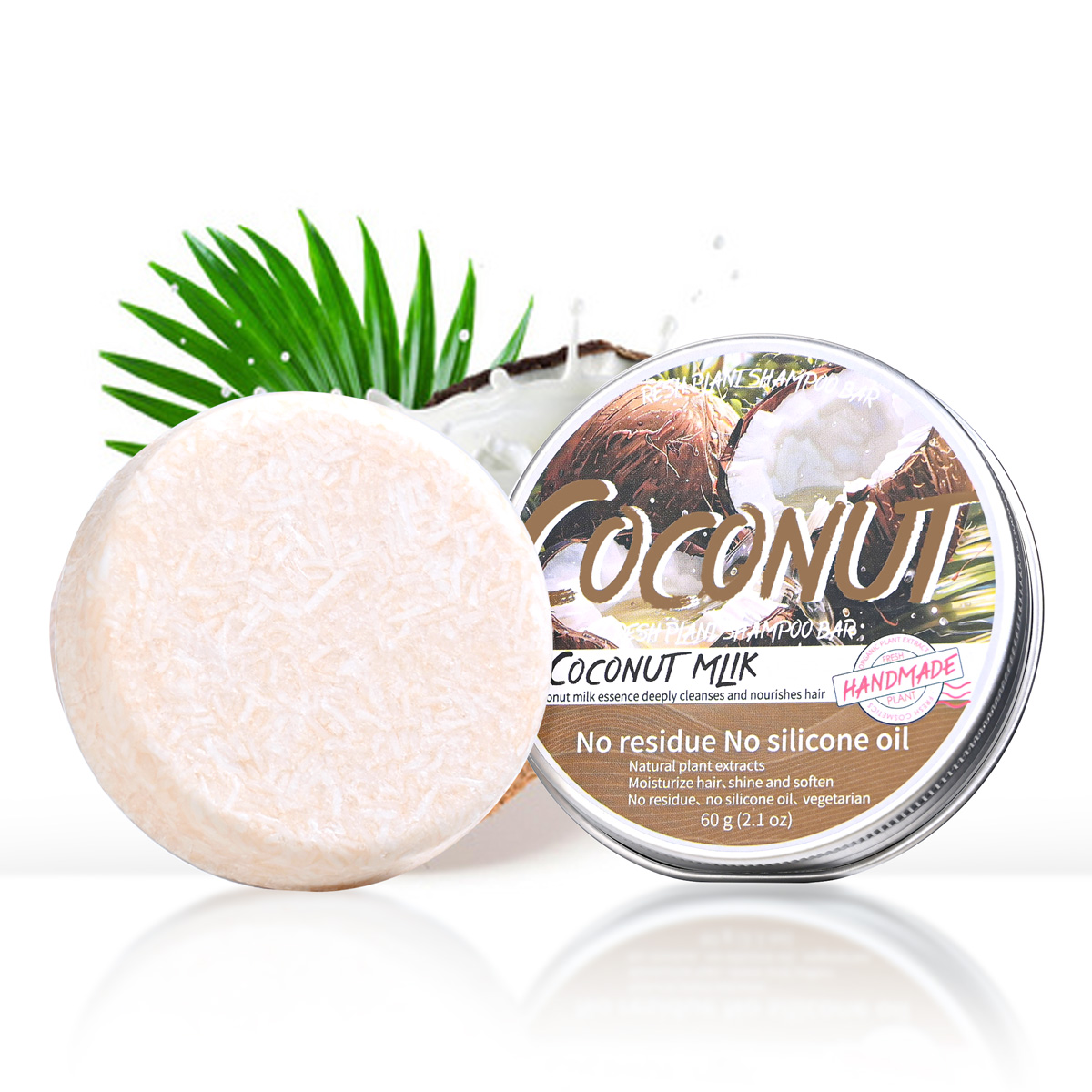 LH+60g Solid Coconut Shampoo w - огляд і ціна Hair Care Olive Oil