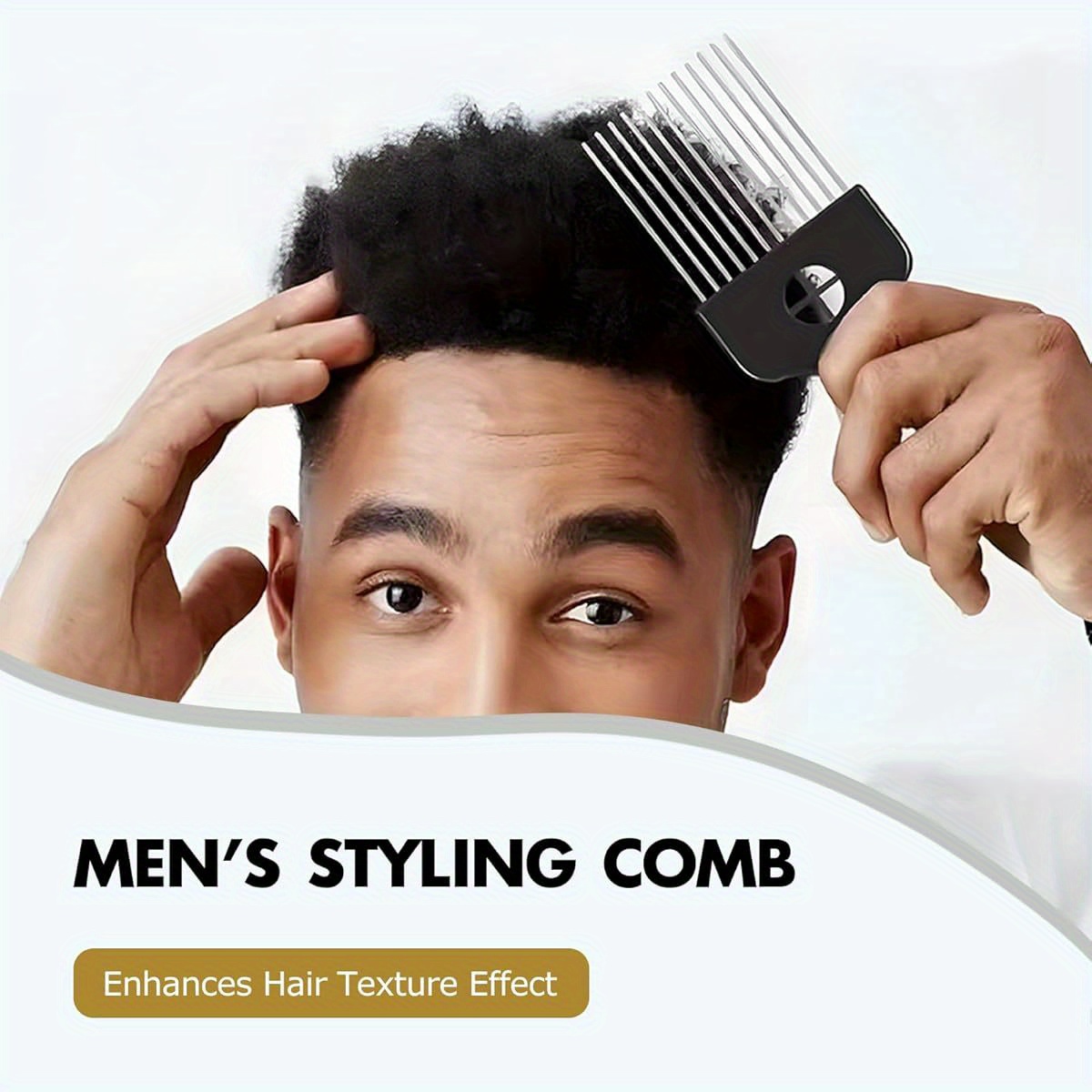 1- Piece Stainless Steel Afro  - огляд і ціна Afro Pick Comb