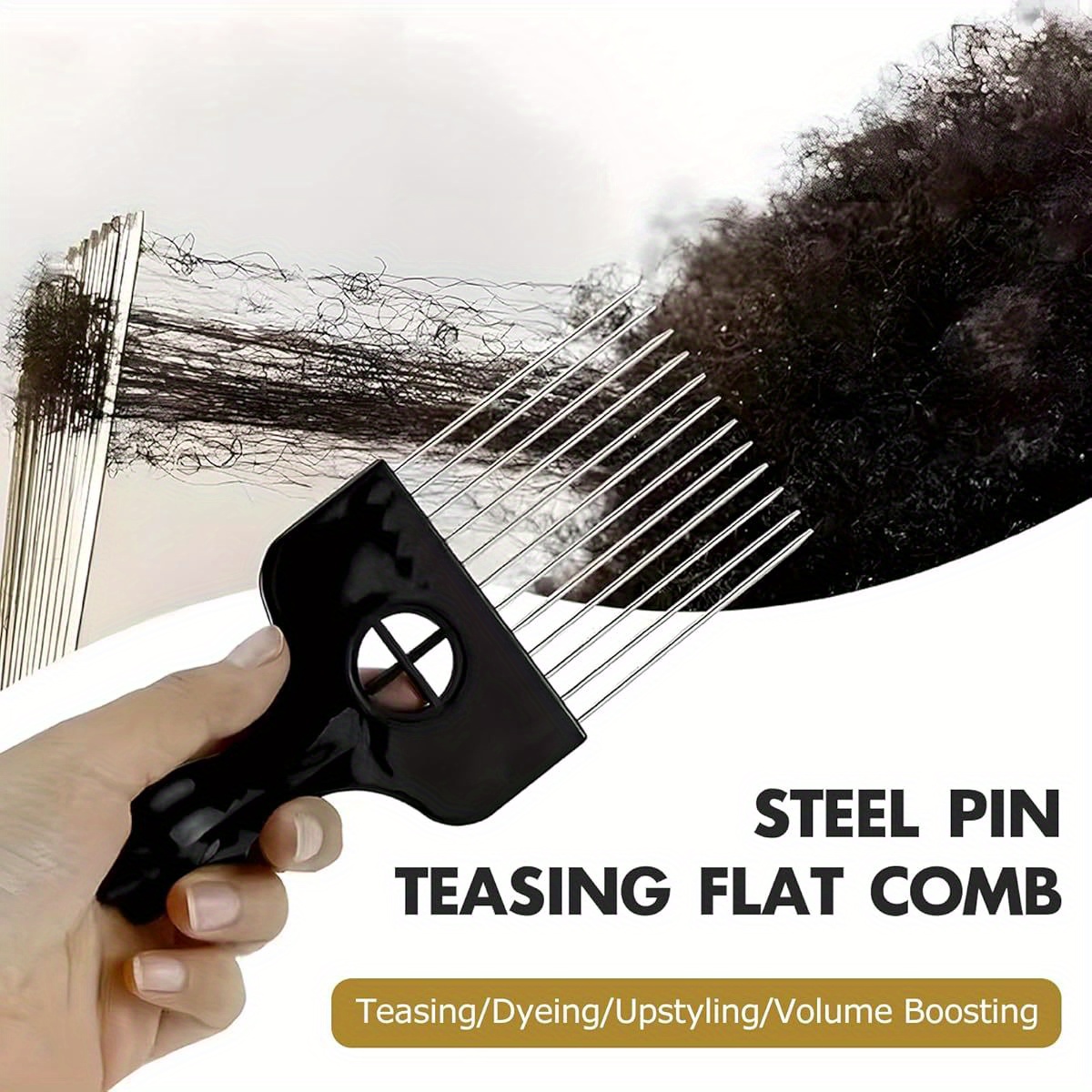 1- Piece Stainless Steel Afro  - огляд і ціна Afro Pick Comb