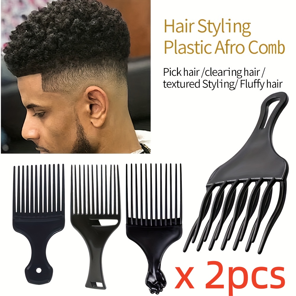 2pcs/pack Professional Barber  - огляд і ціна Afro Pick Comb