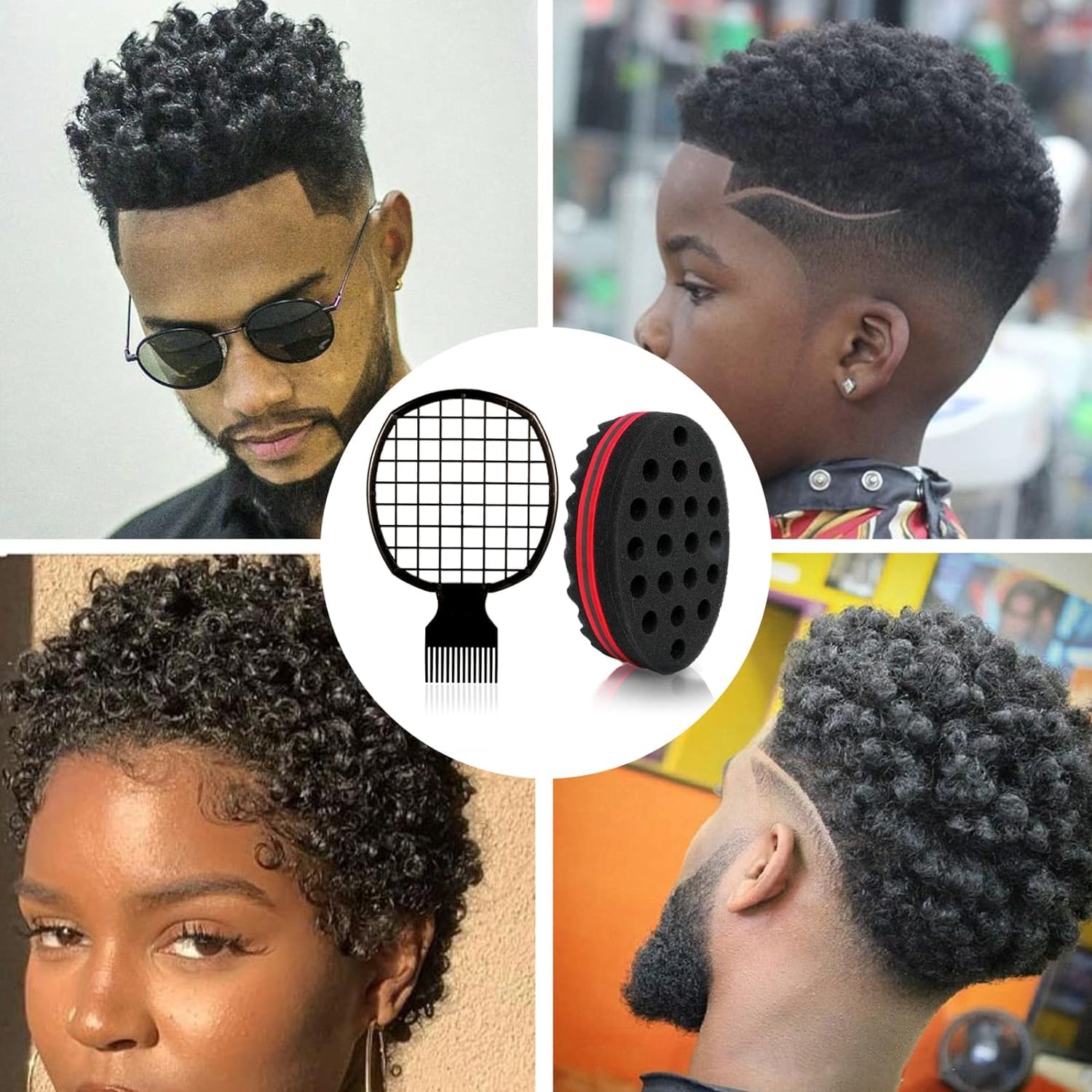 2pcs Afro Twist hair comb spon - огляд і ціна Afro Pick Comb