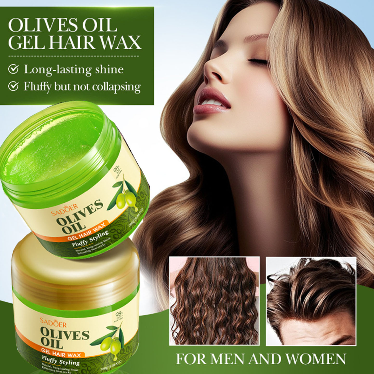 Olive Oil Nourishing Styling G - огляд і ціна Hair Care Olive Oil