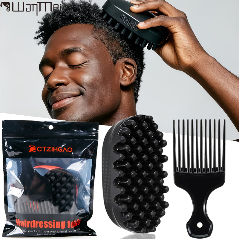 Silicone Magic Twist Hair Brus - огляд і ціна Afro Pick Comb