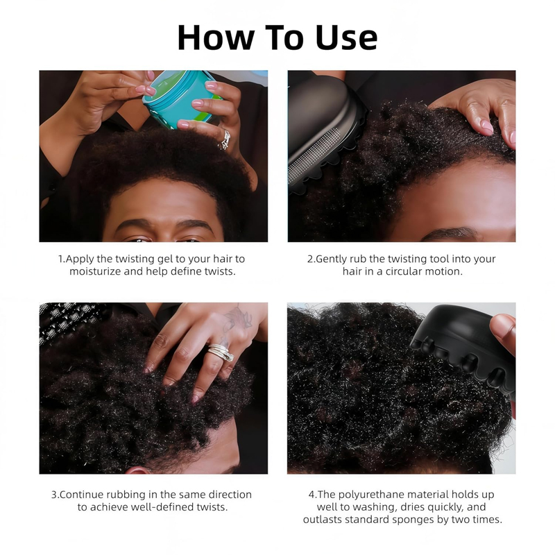 Silicone Magic Twist Hair Brus - огляд і ціна Afro Pick Comb